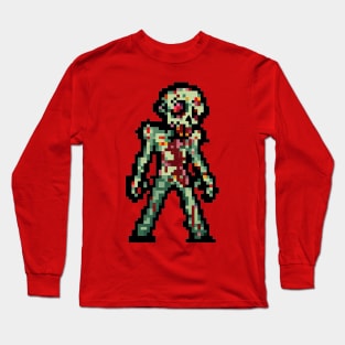 Zombie Pixel Art Long Sleeve T-Shirt